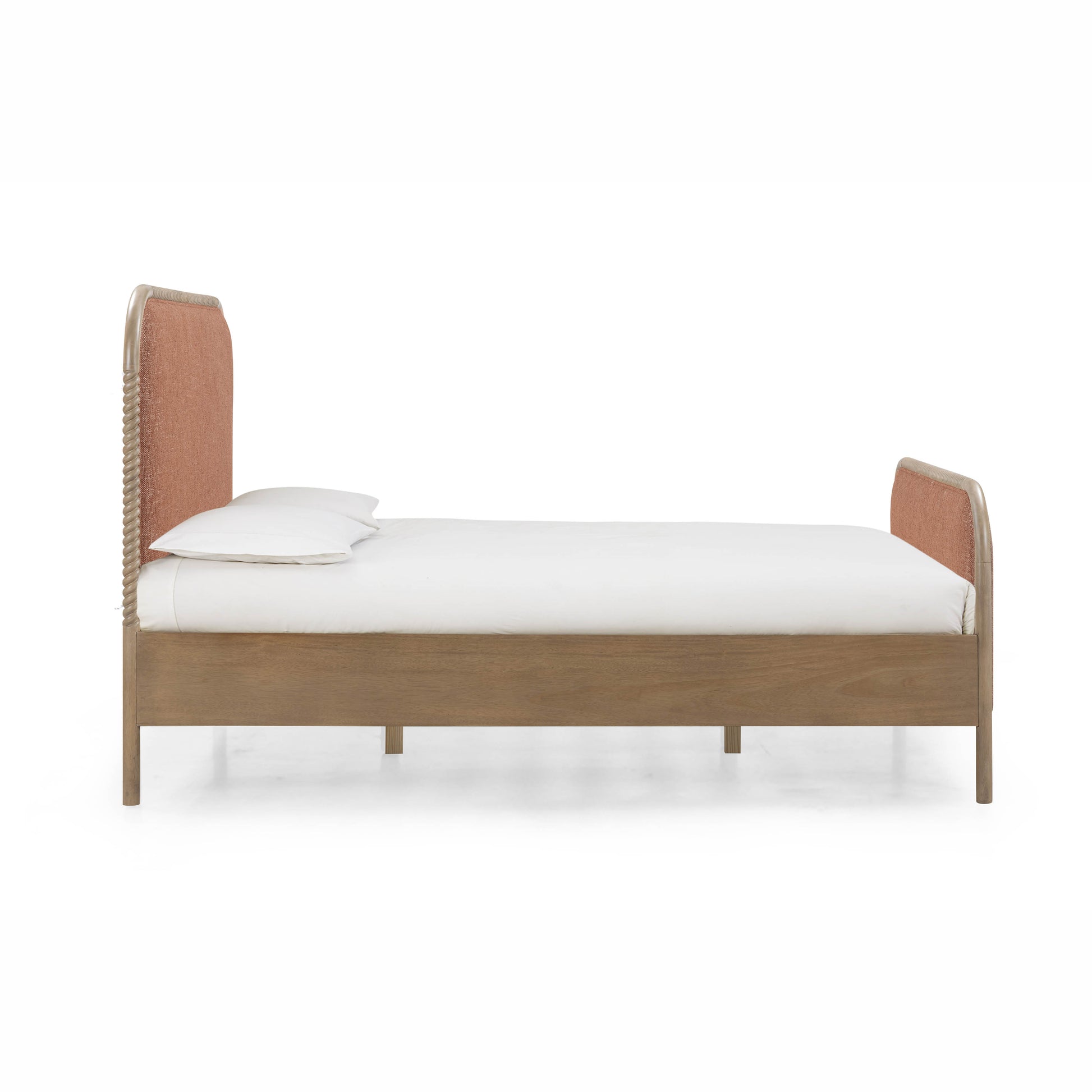 Hatia Basketweave Panel Bed - Sienna Red / Queen - Image 4