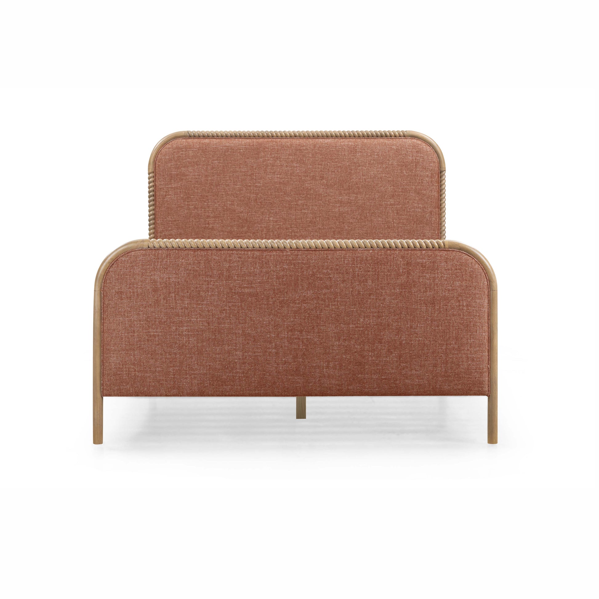 Hatia Basketweave Panel Bed - Sienna Red / Queen - Image 5