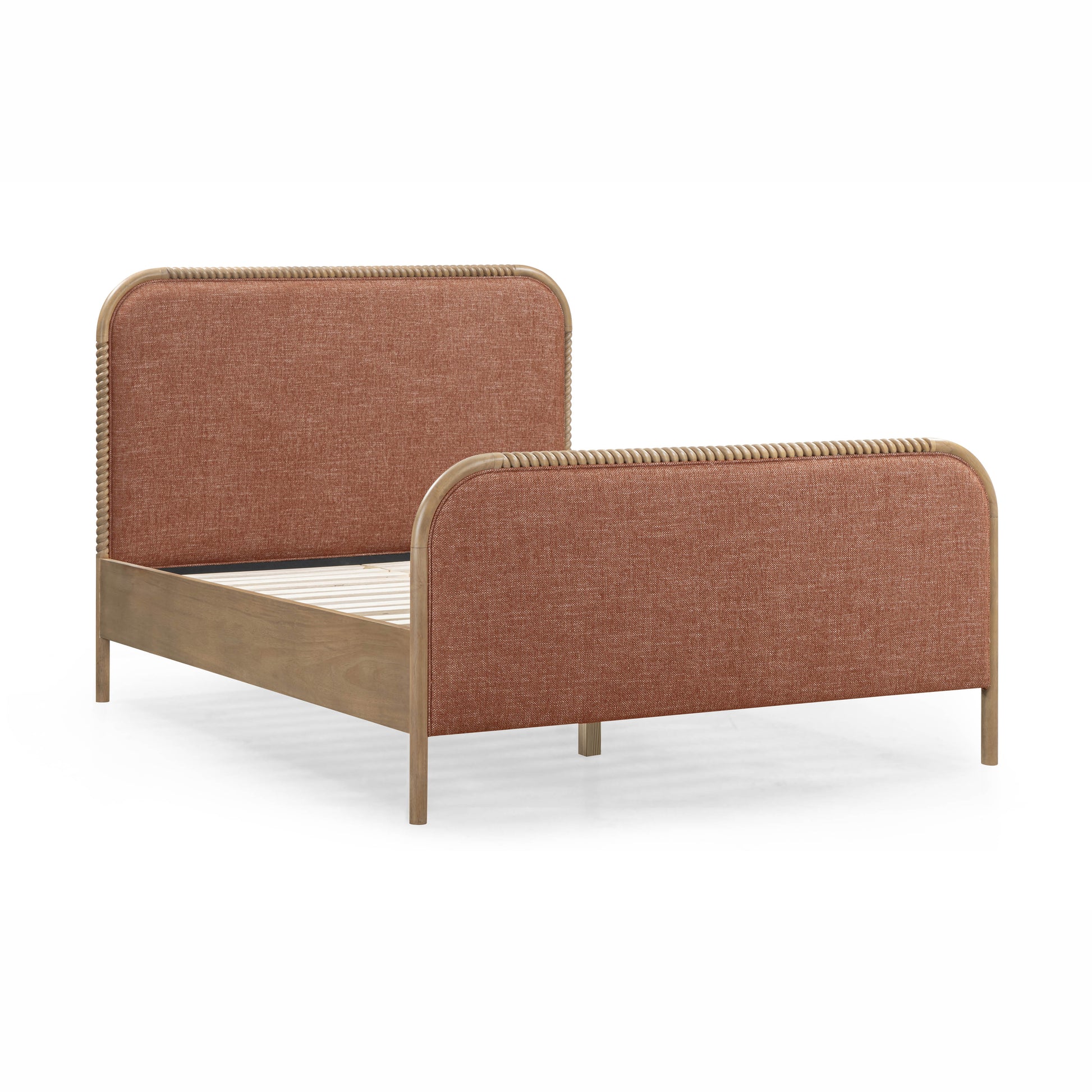 Hatia Basketweave Panel Bed - Sienna Red / Queen - Image 6