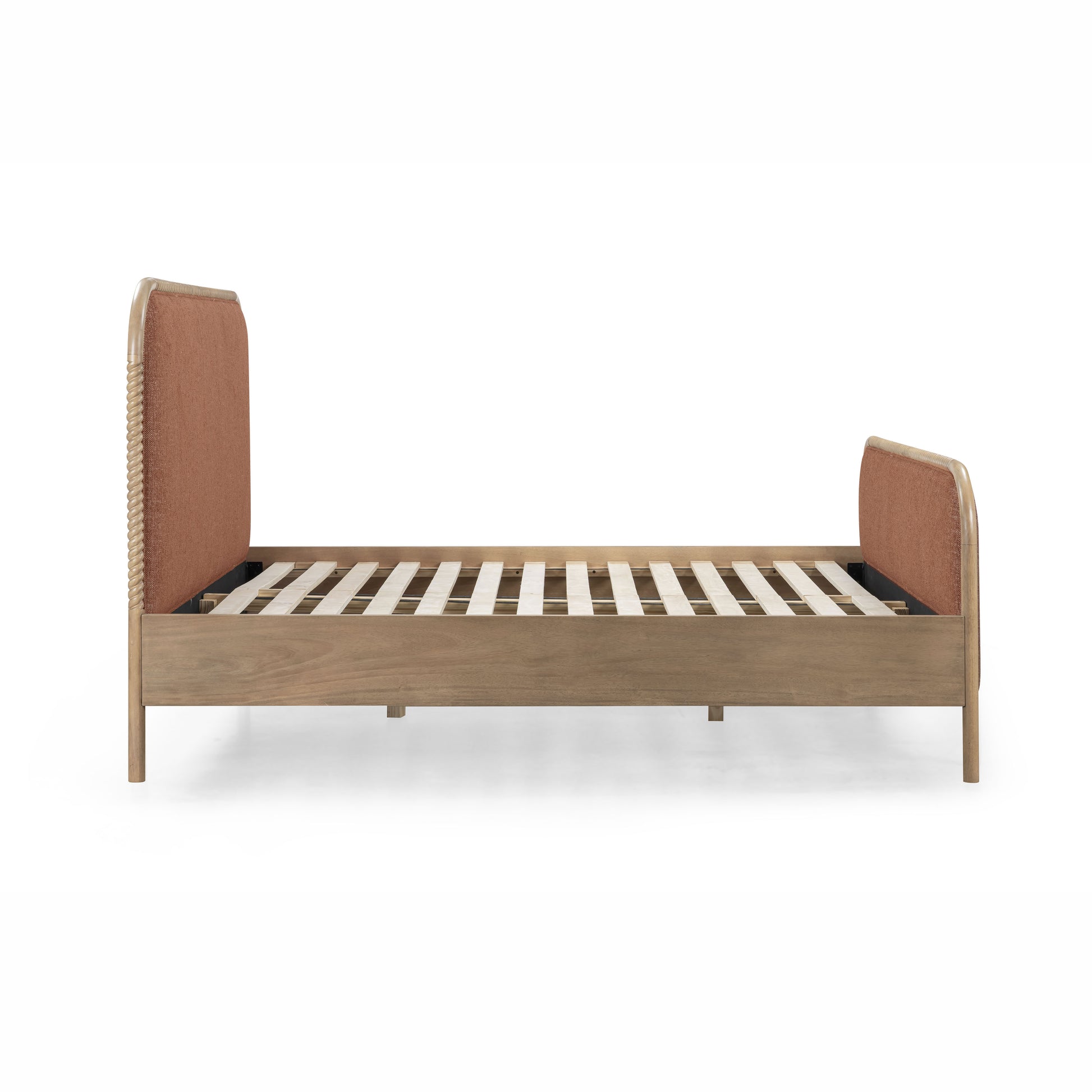 Hatia Basketweave Panel Bed - Sienna Red / King - Image 7