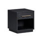 Marlow 17" Wood Nightstand With Drawer - Black - Image 4