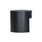 Marlow 19" Wood Round Nightstand With Drawer - Black - Image 5