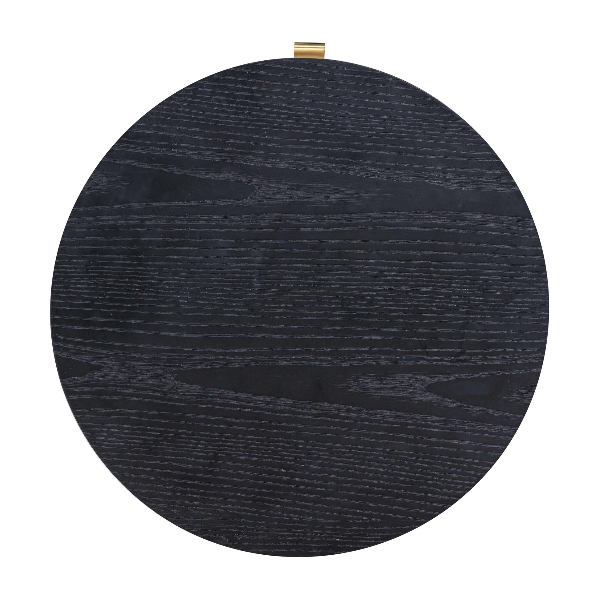 Marlow 19" Wood Round Nightstand With Drawer - Black - Image 6