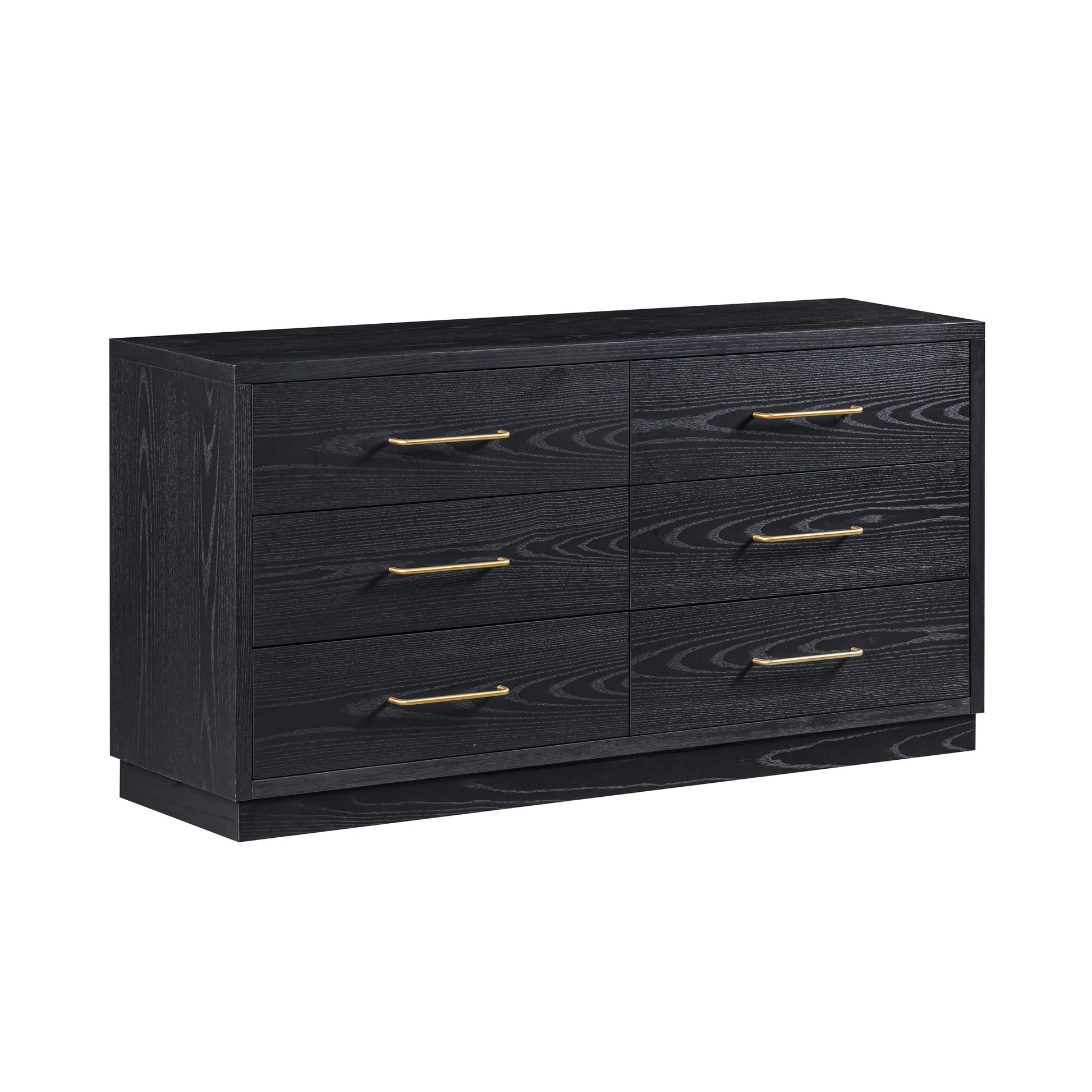 Marlow 6-Drawer Wood Dresser - Black - Image 1