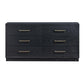 Marlow 6-Drawer Wood Dresser - Black - Image 3