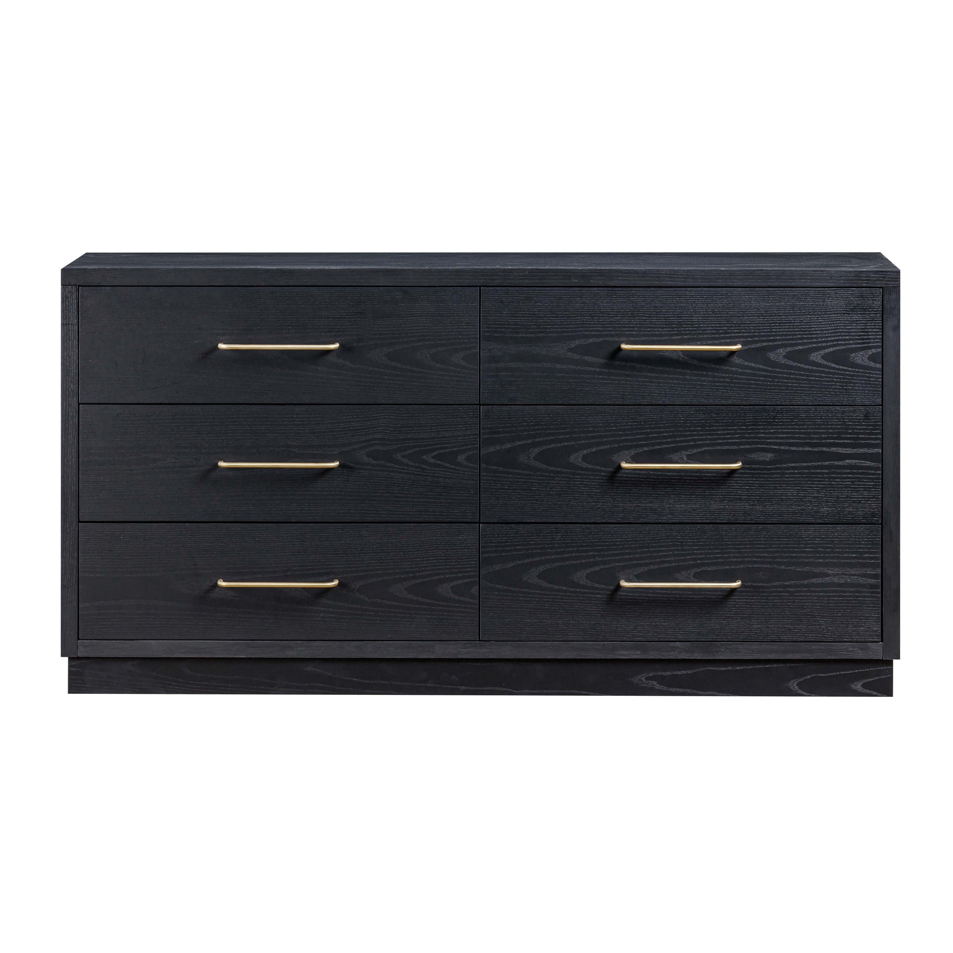 Marlow 6-Drawer Wood Dresser - Black - Image 3