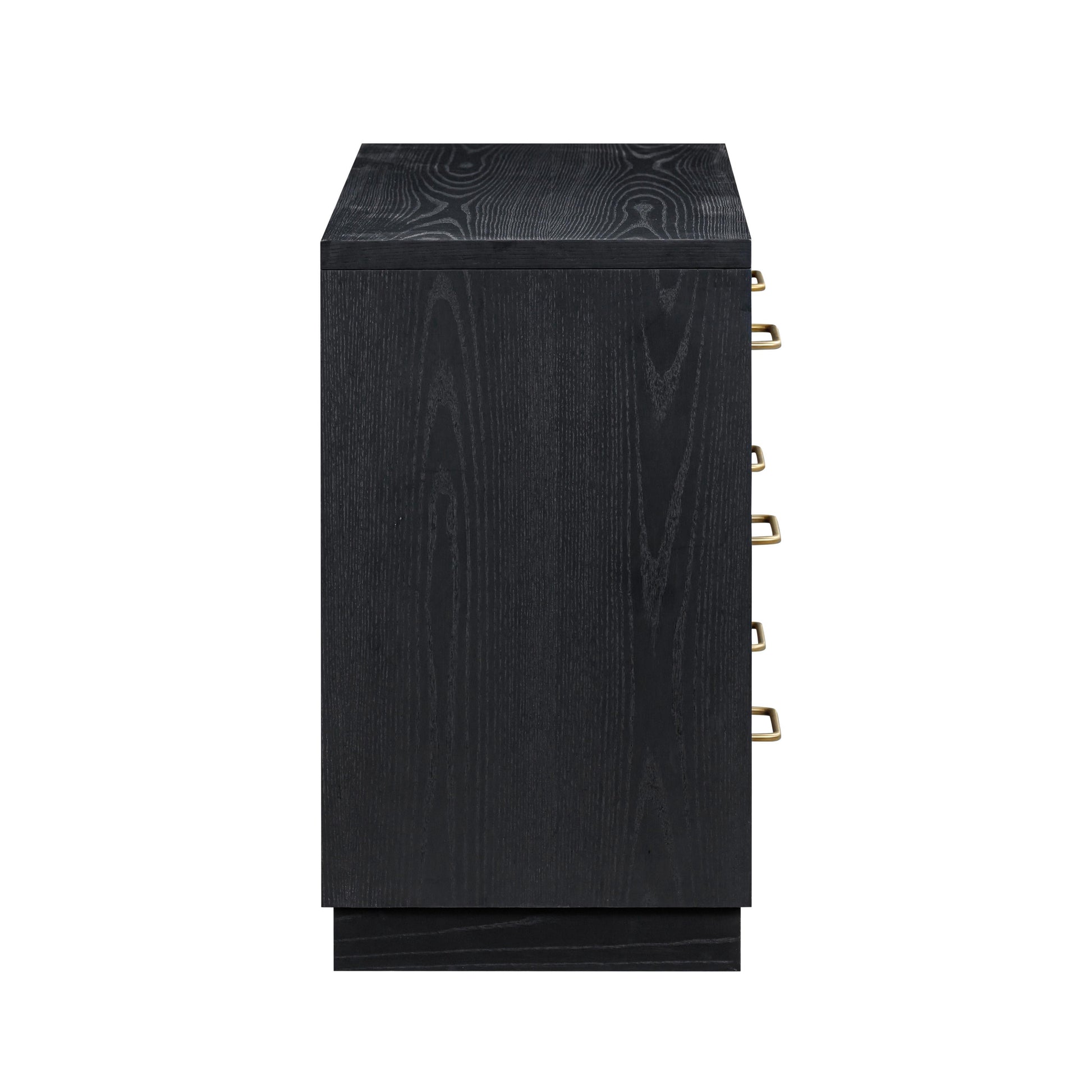 Marlow 6-Drawer Wood Dresser - Black - Image 4