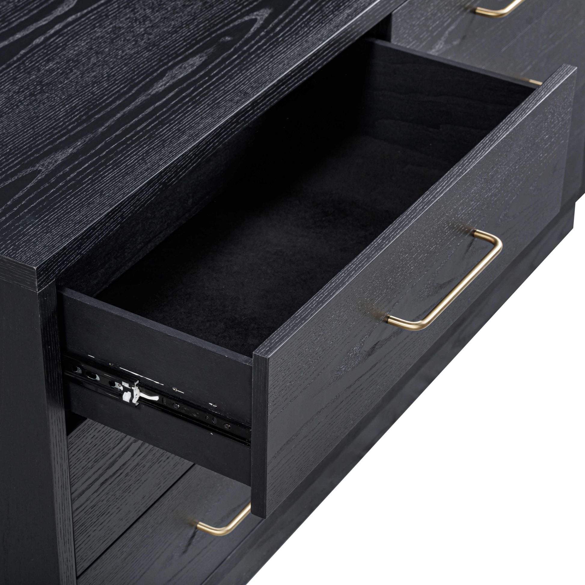 Marlow 6-Drawer Wood Dresser - Black - Image 6