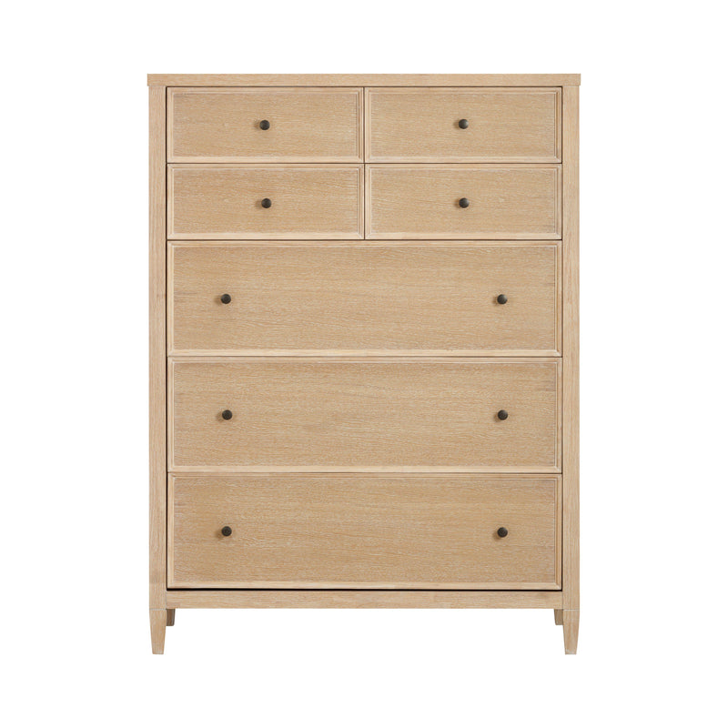 slim fit dress slacks Alpine Furniture Flynn Mid Century Modern 7 Drawer Dresser White