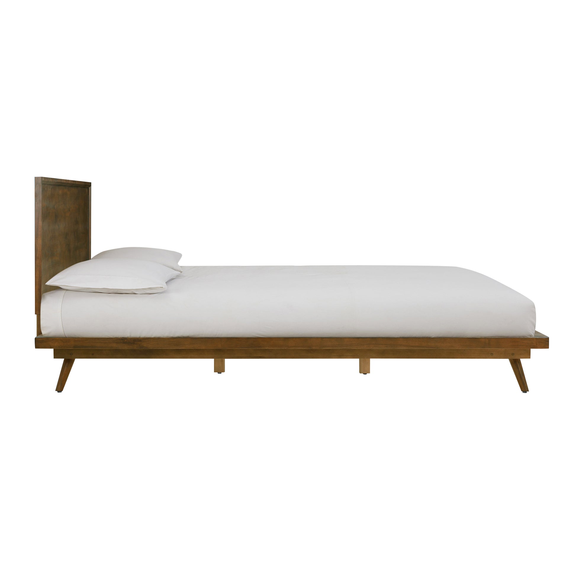 Emery Walnut Wood Platform Bed - King - Image 4