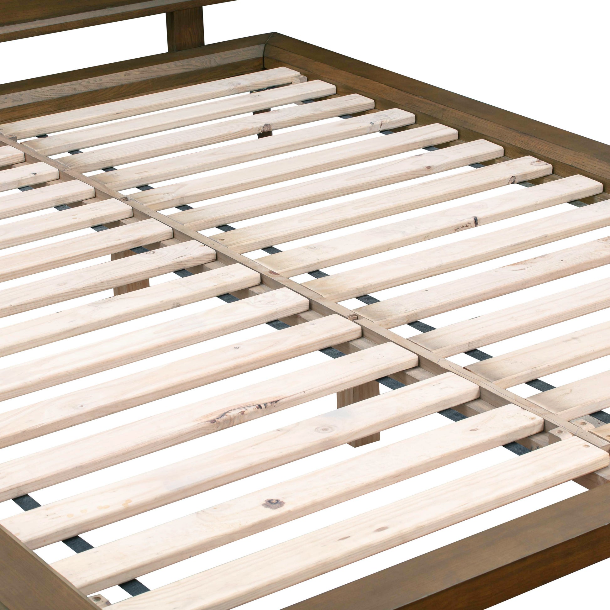 Emery Walnut Wood Platform Bed - King - Image 6