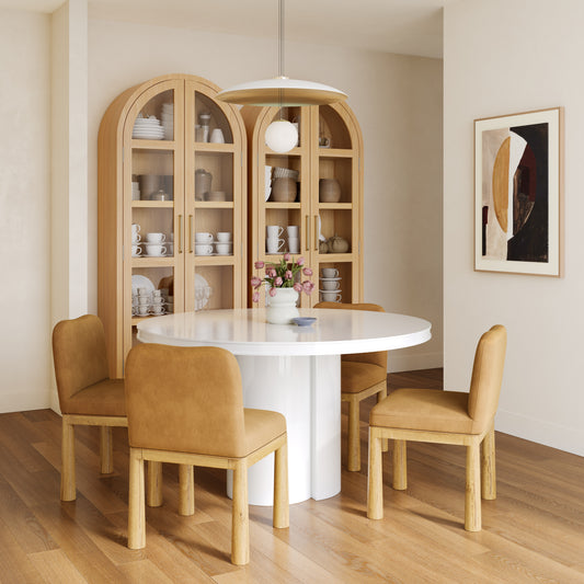 Elora 47" Lacquer Round Dining Table - Image 2