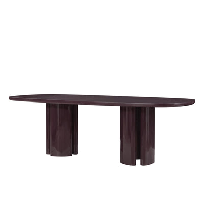 Zola 94.5" Lacquer Oval Dining Table - Image 1