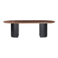 Marlow 102" Wood Oval Dining Table - Black - Image 4