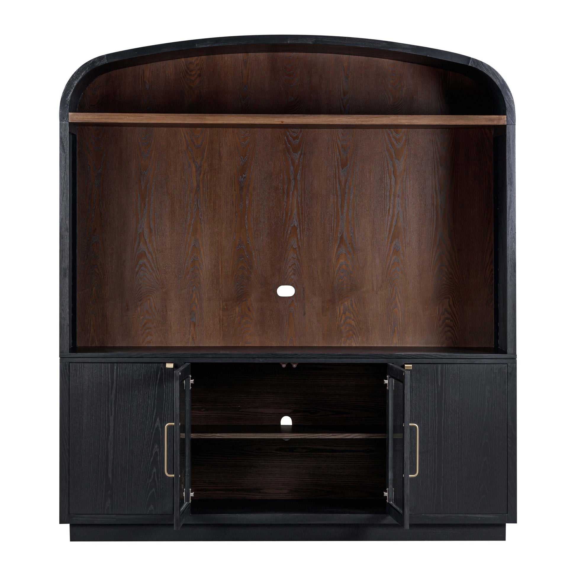 Marlow 77" Wood Entertainment Center - Black - Image 5