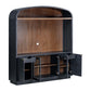 Marlow 77" Wood Entertainment Center - Black - Image 6