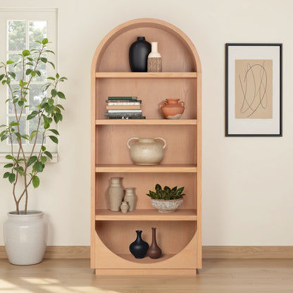 Marlow Wood Bookcase - Natural - Image 1