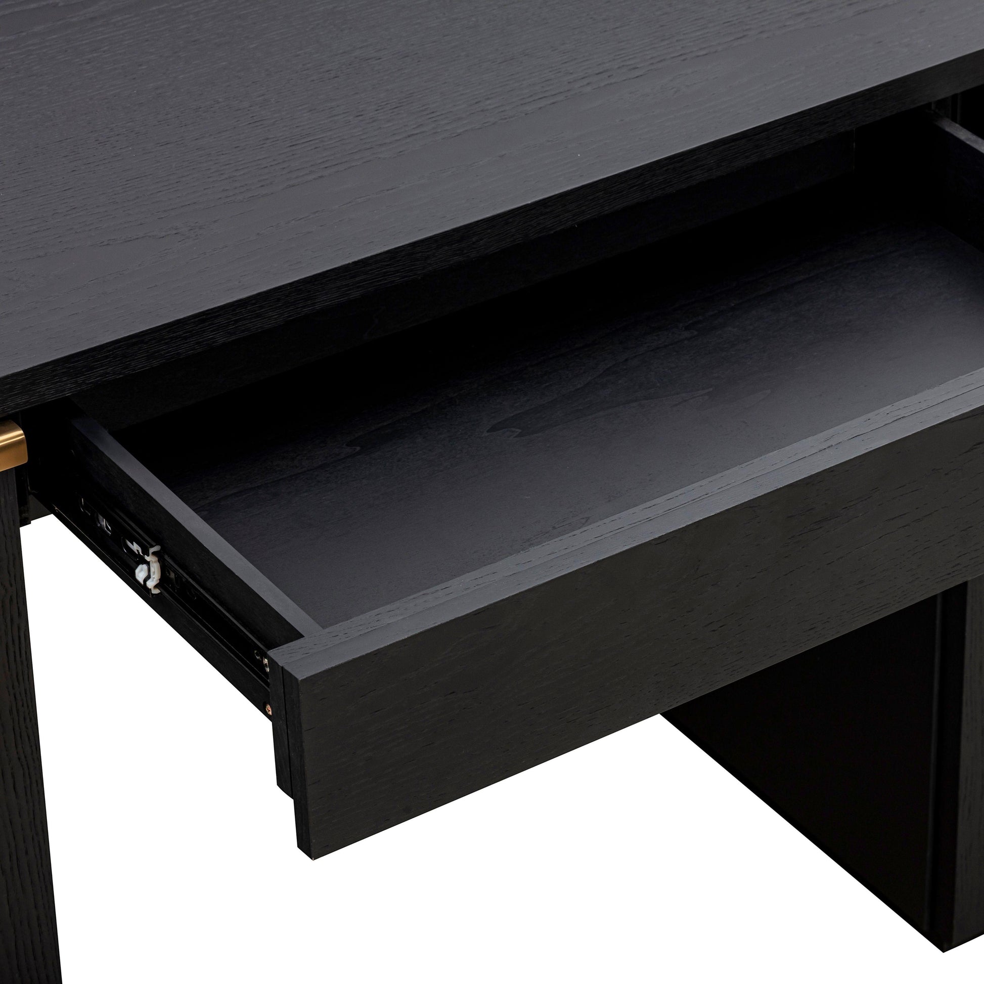 Marlow 64" Wood Executive Desk With Storage - Black - Image 8