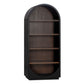 Marlow Wood Bookcase - Black - Image 4