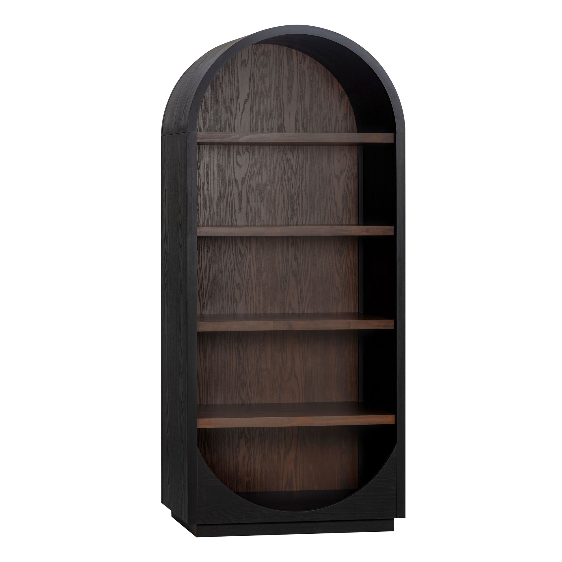 Marlow Wood Bookcase - Black - Image 4