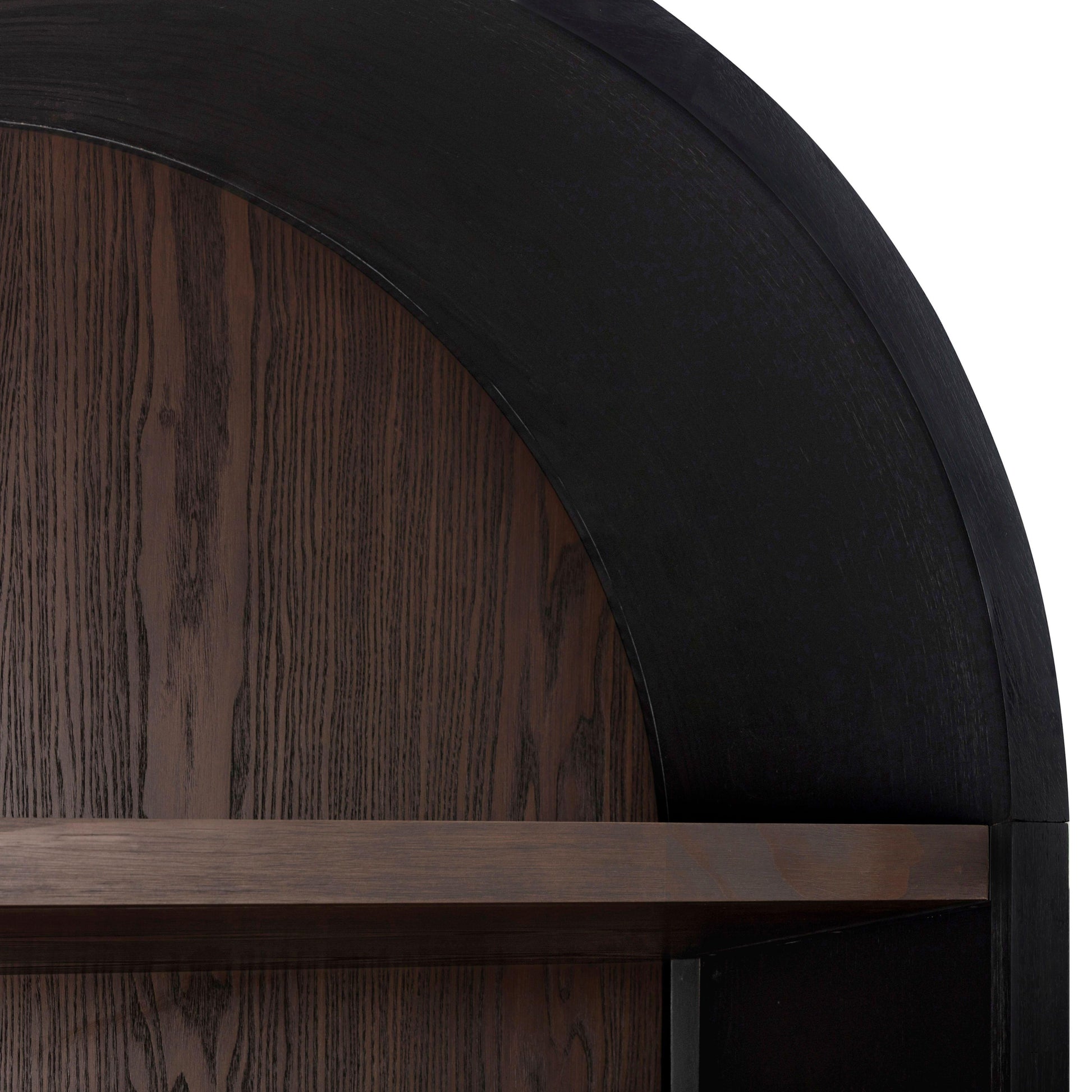 Marlow Wood Bookcase - Black - Image 9