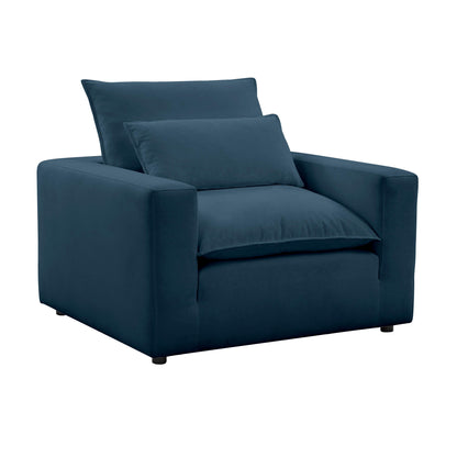 Cali Performance Fabric Armchair - Navy - Image 1