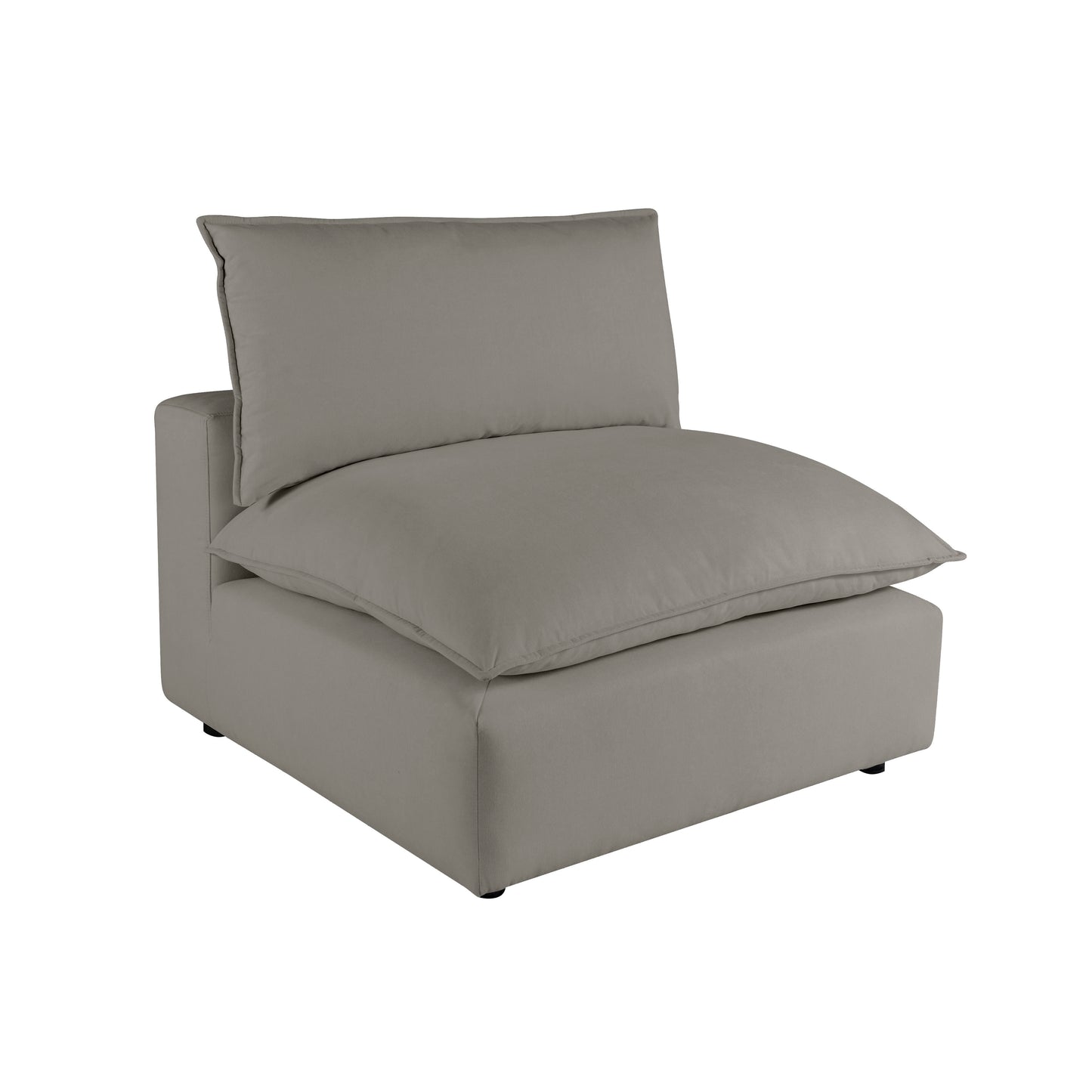 Cali Modular Armless Chair - Slate - Image 1