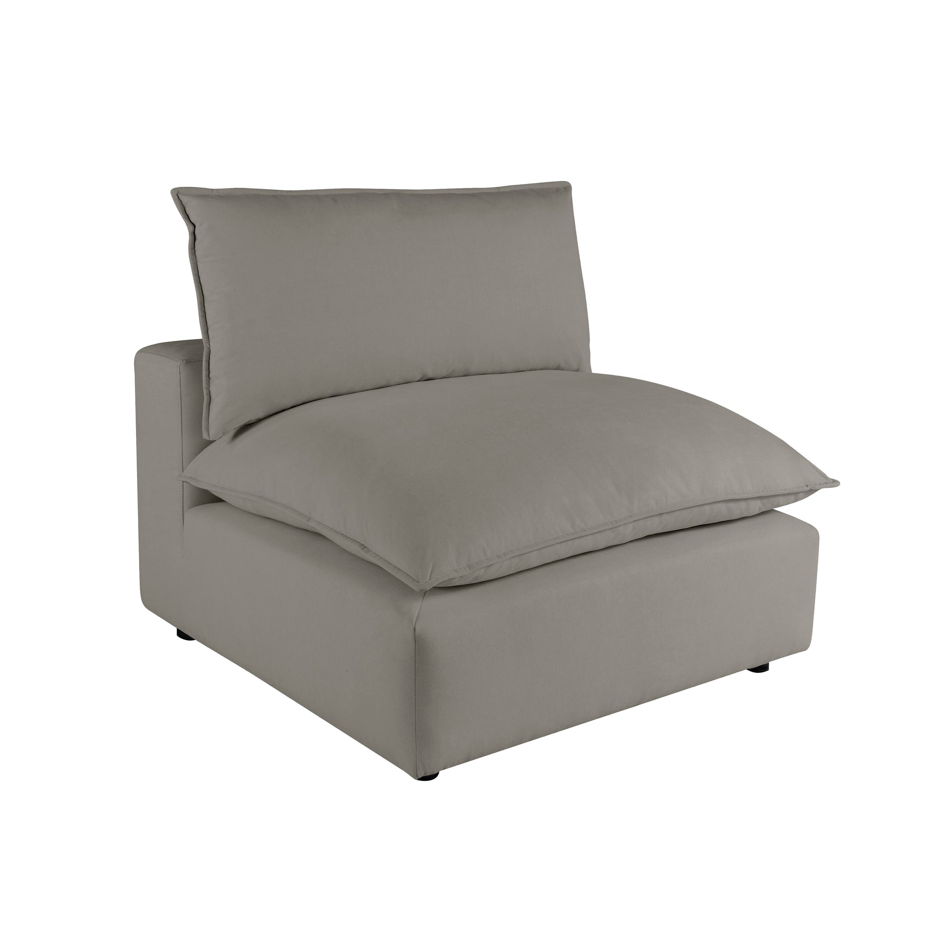 Cali Modular Armless Chair - Slate - Image 1