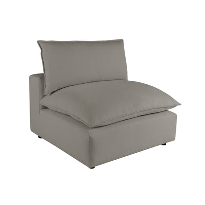 Cali Modular Armless Chair - Slate - Image 1