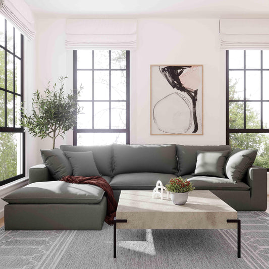 Cali Performance Fabric Modular Armless Chair - Image 2