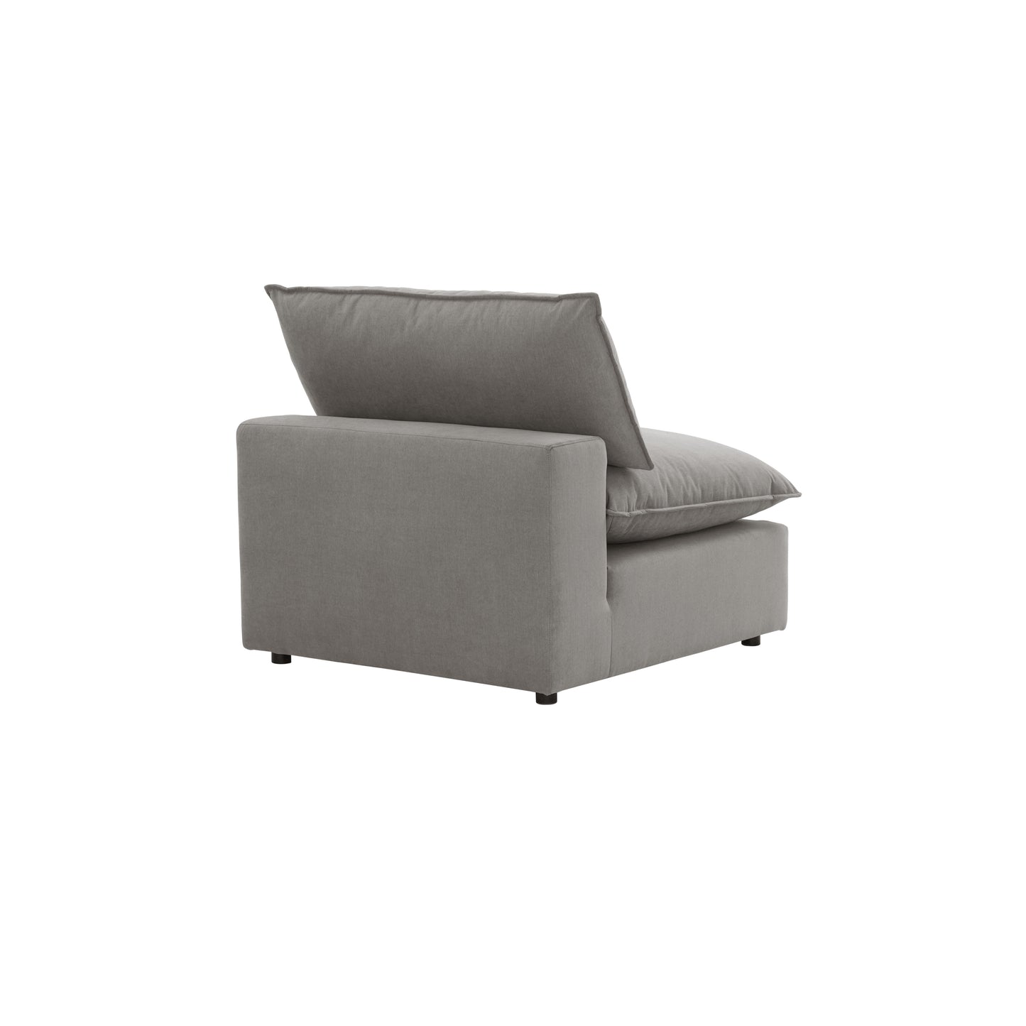 Cali Performance Fabric Modular Armless Chair - Slate - Image 5