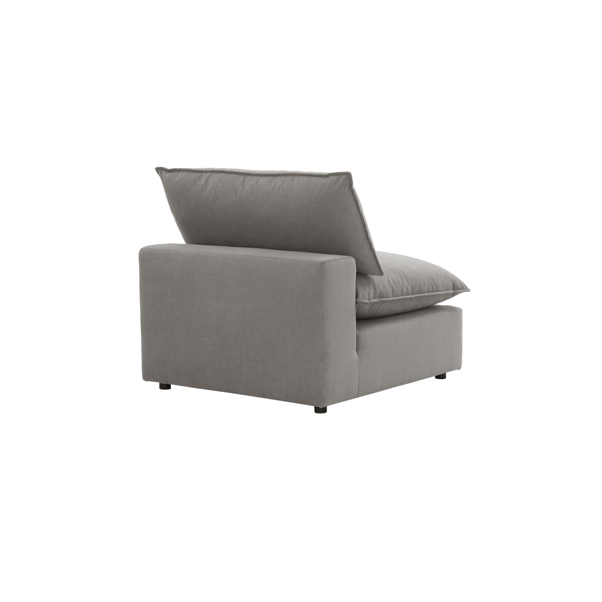 Cali Performance Fabric Modular Armless Chair - Slate - Image 5