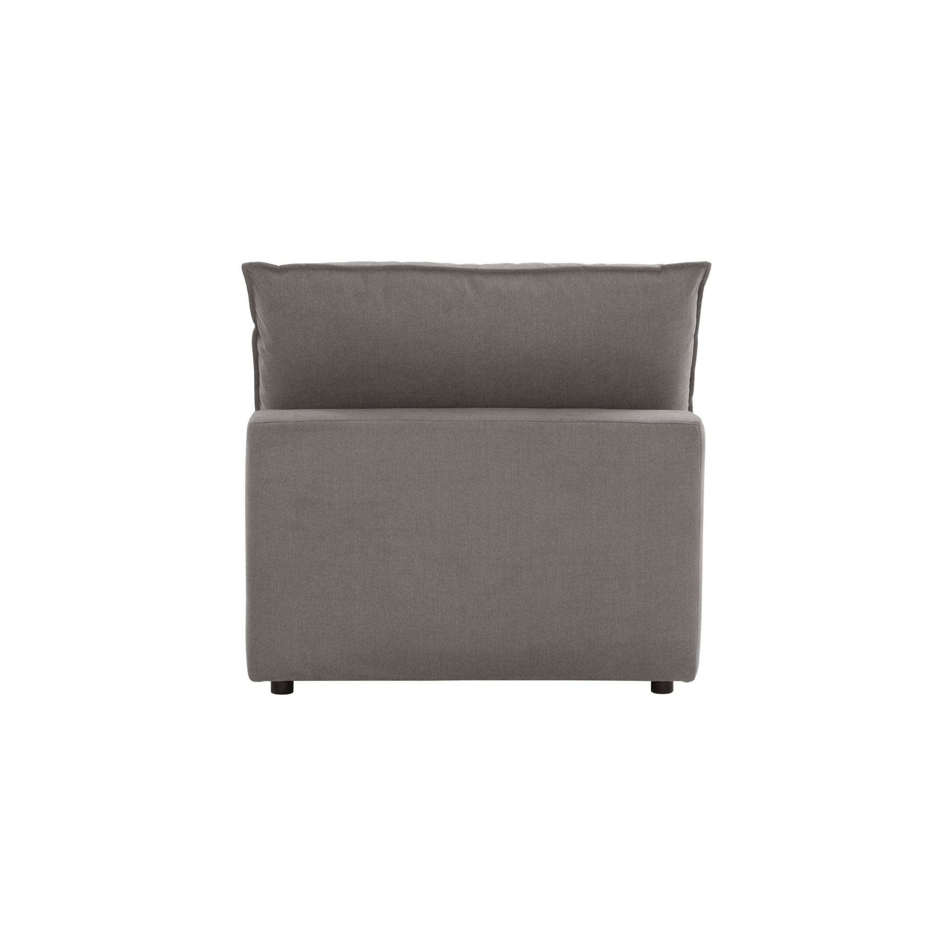 Cali Performance Fabric Modular Armless Chair - Slate - Image 6