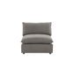 Cali Performance Fabric Modular Armless Chair - Slate - Image 3
