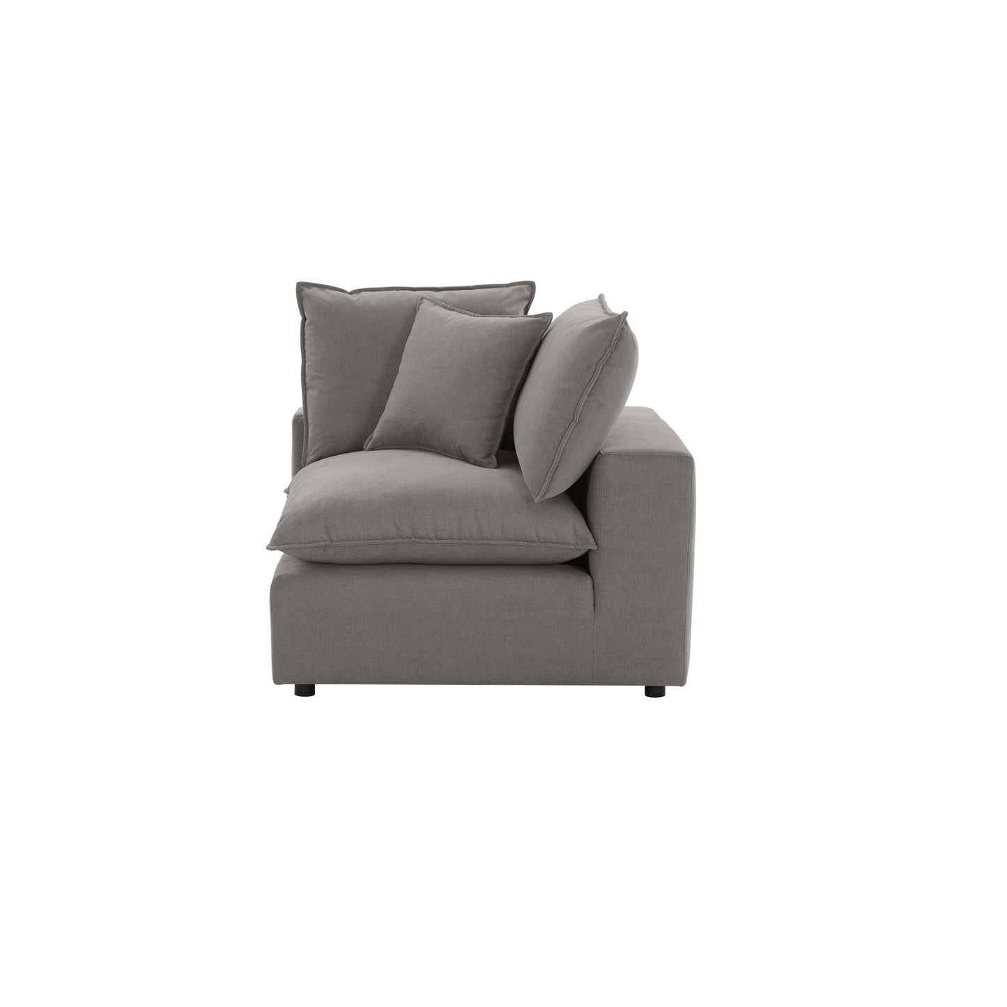 Cali Performance Fabric Modular Corner Chair - Slate - Image 4