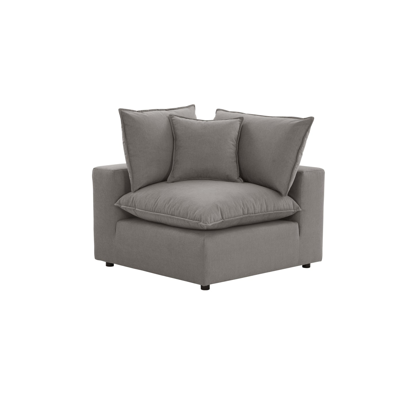 Cali Performance Fabric Modular Corner Chair - Slate - Image 1