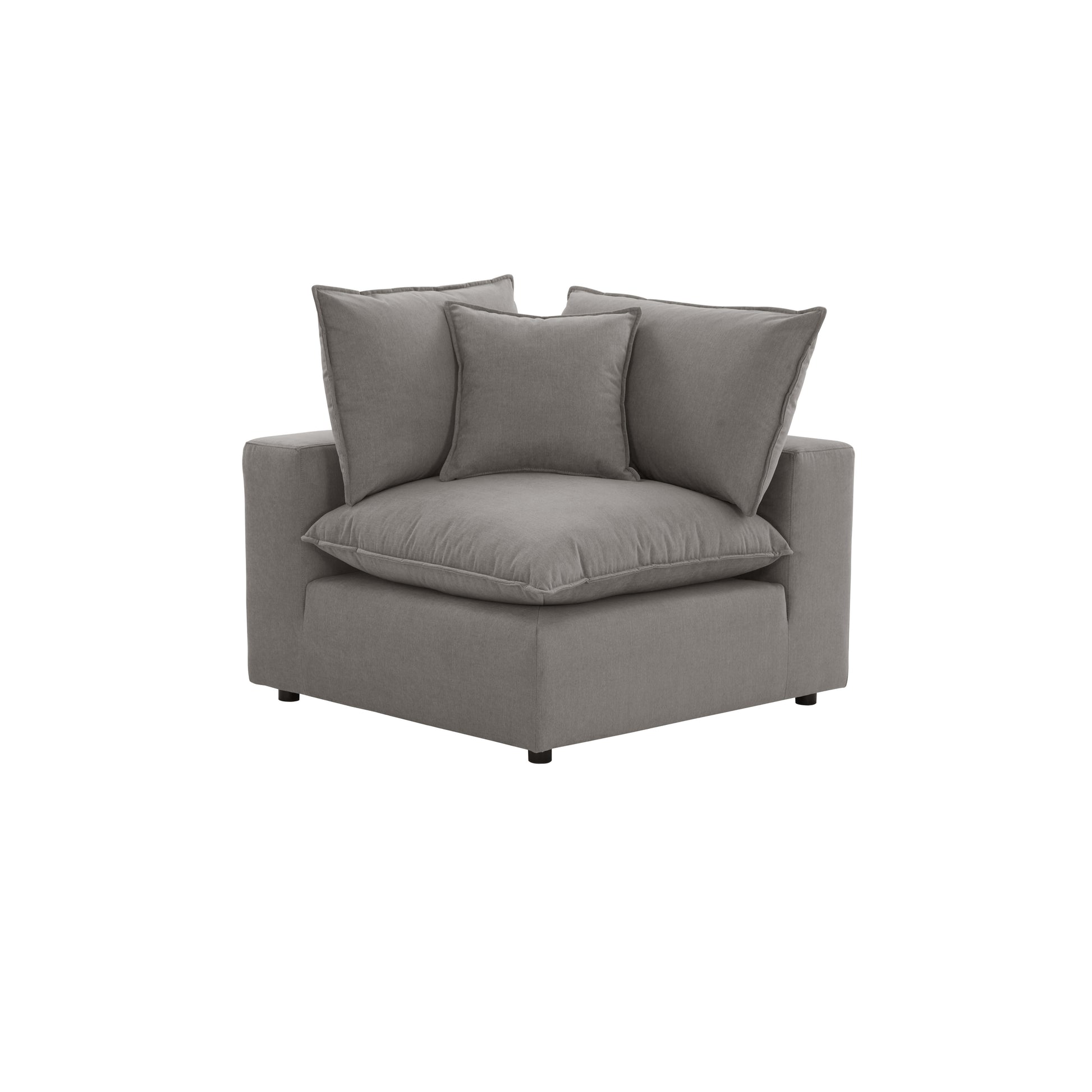 Cali Performance Fabric Modular Corner Chair - Slate - Image 1