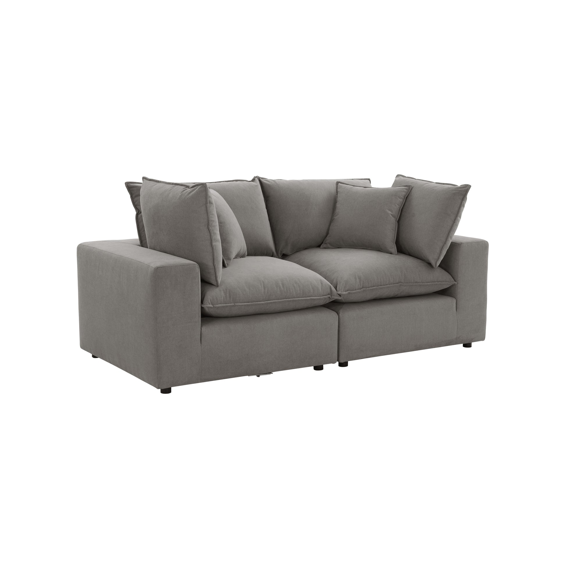 Cali 80" Modular Loveseat - Slate - Image 3