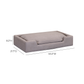 Cali Performance Fabric Modular Pet Bed - Grey - Image 8