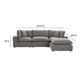 Cali 4-Piece Performance Fabric Modular Sectional - Slate - Image 6