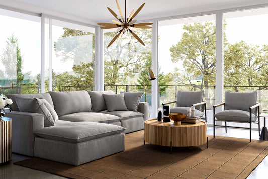 Cali 4-Piece Performance Fabric Modular Sectional - Image 2