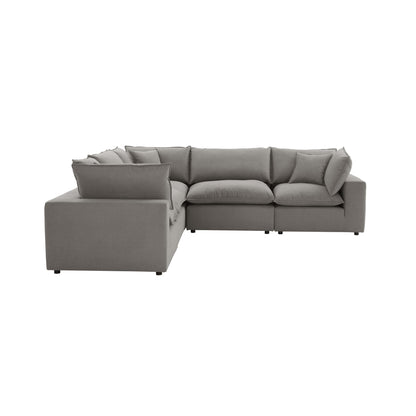 Cali 5-Piece Performance Fabric Modular L-Sectional - Slate - Image 1