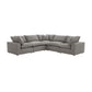 Cali 5-Piece Performance Fabric Modular L-Sectional - Slate - Image 3