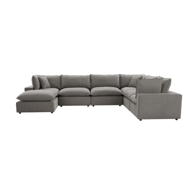 Cali 7-Piece Performance Fabric Modular Large Chaise Sectional - Image 1