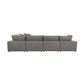 Cali 7-Piece Performance Fabric Modular Large Chaise Sectional - Slate - Image 5
