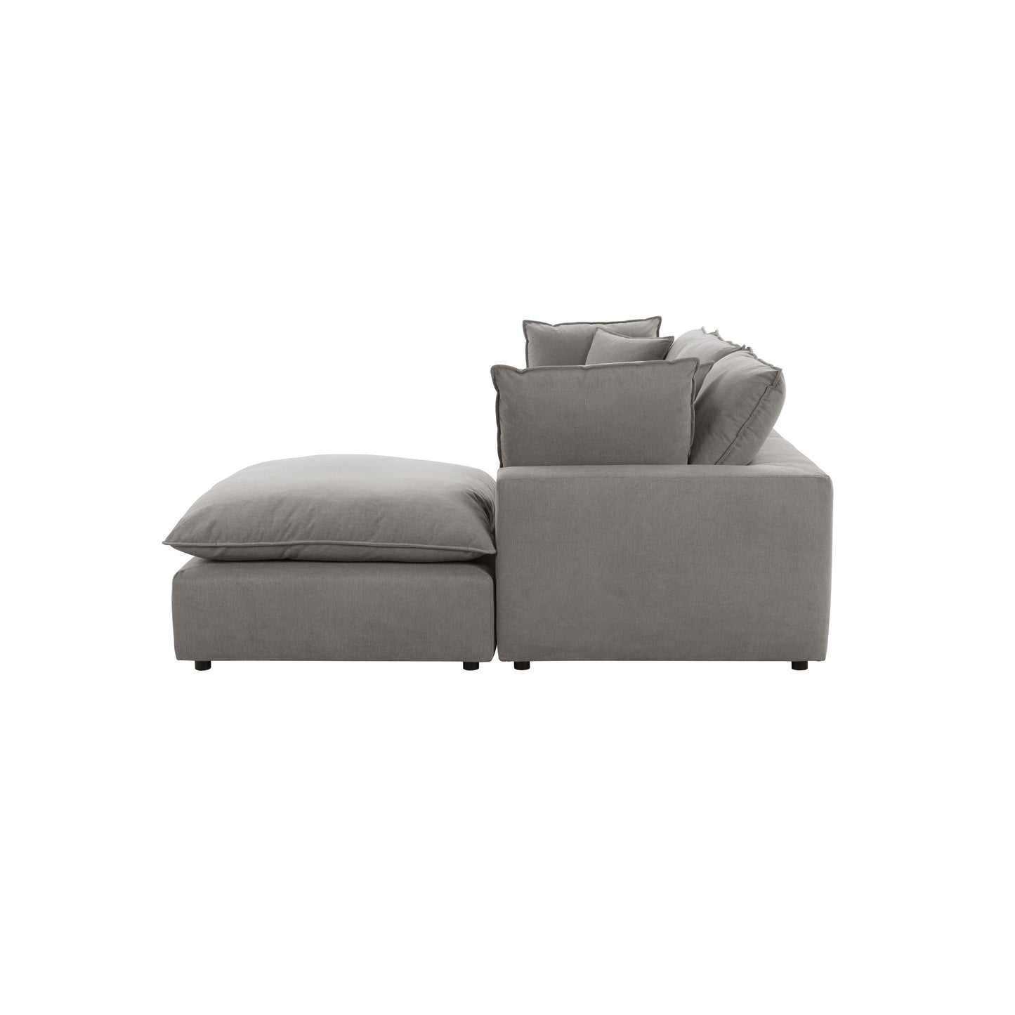 Cali 4-Piece Performance Fabric Modular Sectional - Slate - Image 5