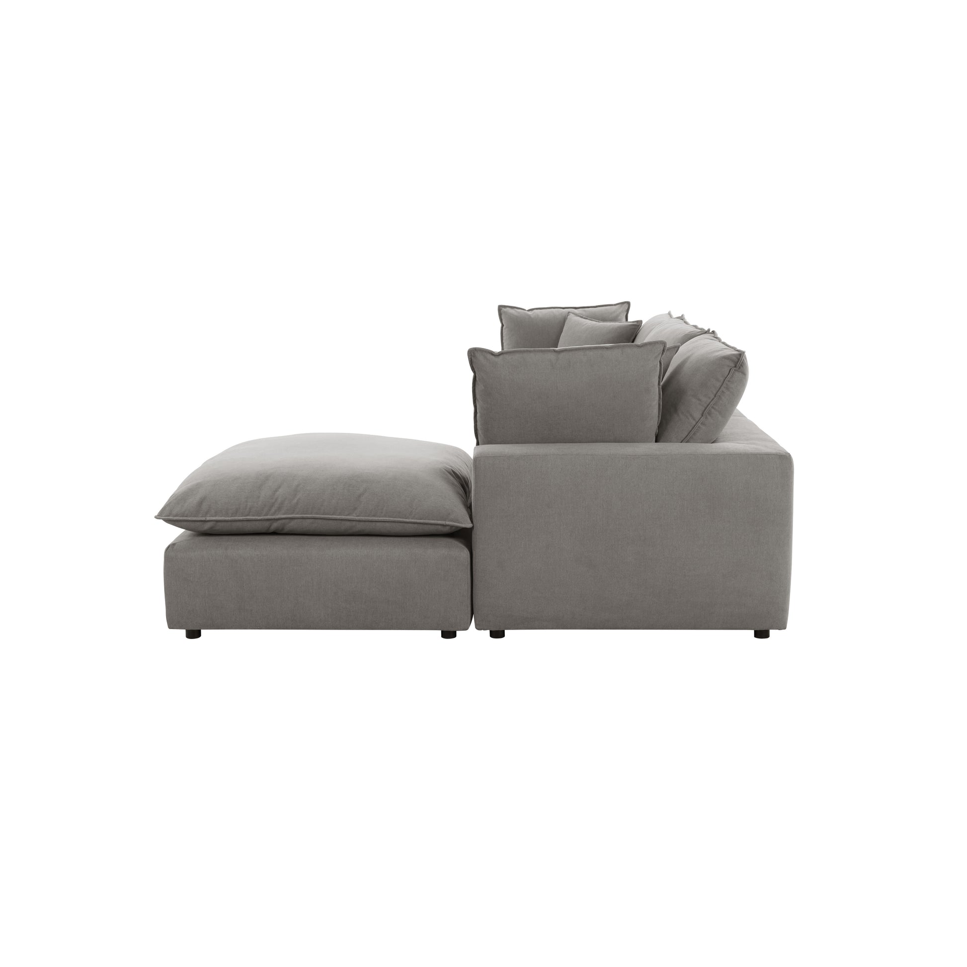 Cali 4-Piece Performance Fabric Modular Sectional - Slate - Image 5