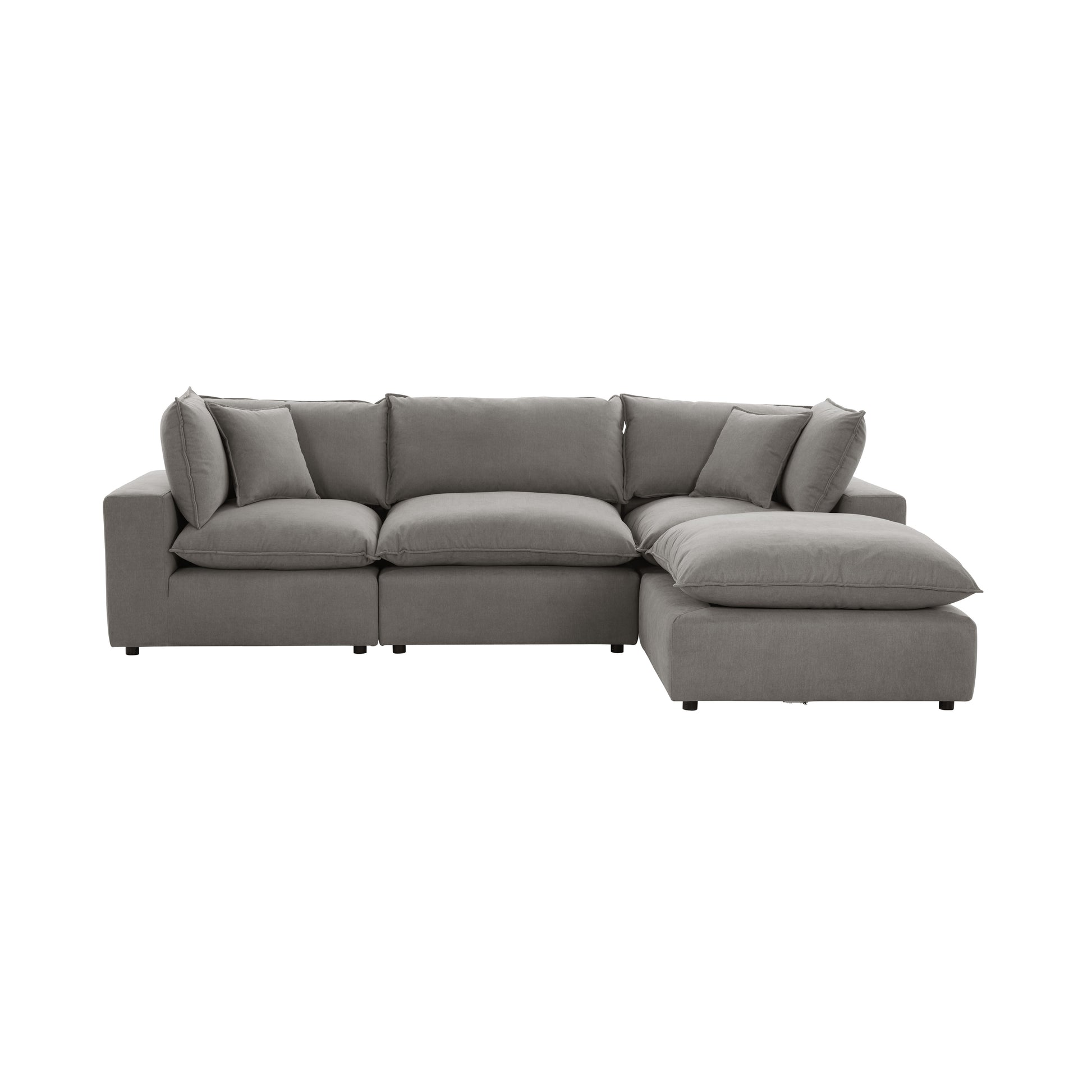 Cali 4-Piece Performance Fabric Modular Sectional - Slate - Image 1