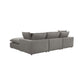 Cali 4-Piece Performance Fabric Modular Sectional - Slate - Image 4