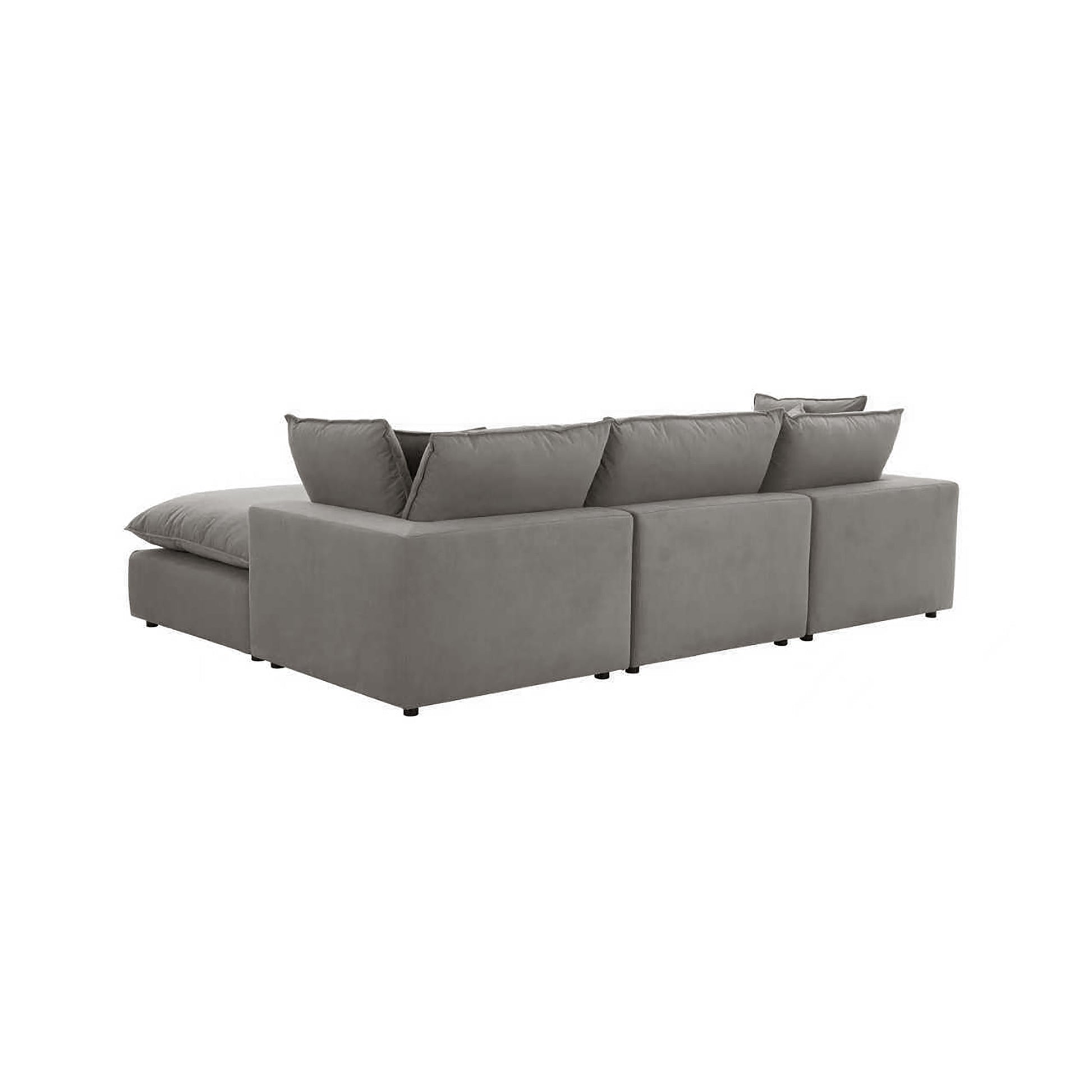 Cali 4-Piece Performance Fabric Modular Sectional - Slate - Image 4